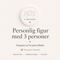 Personlig figur med 3 personer