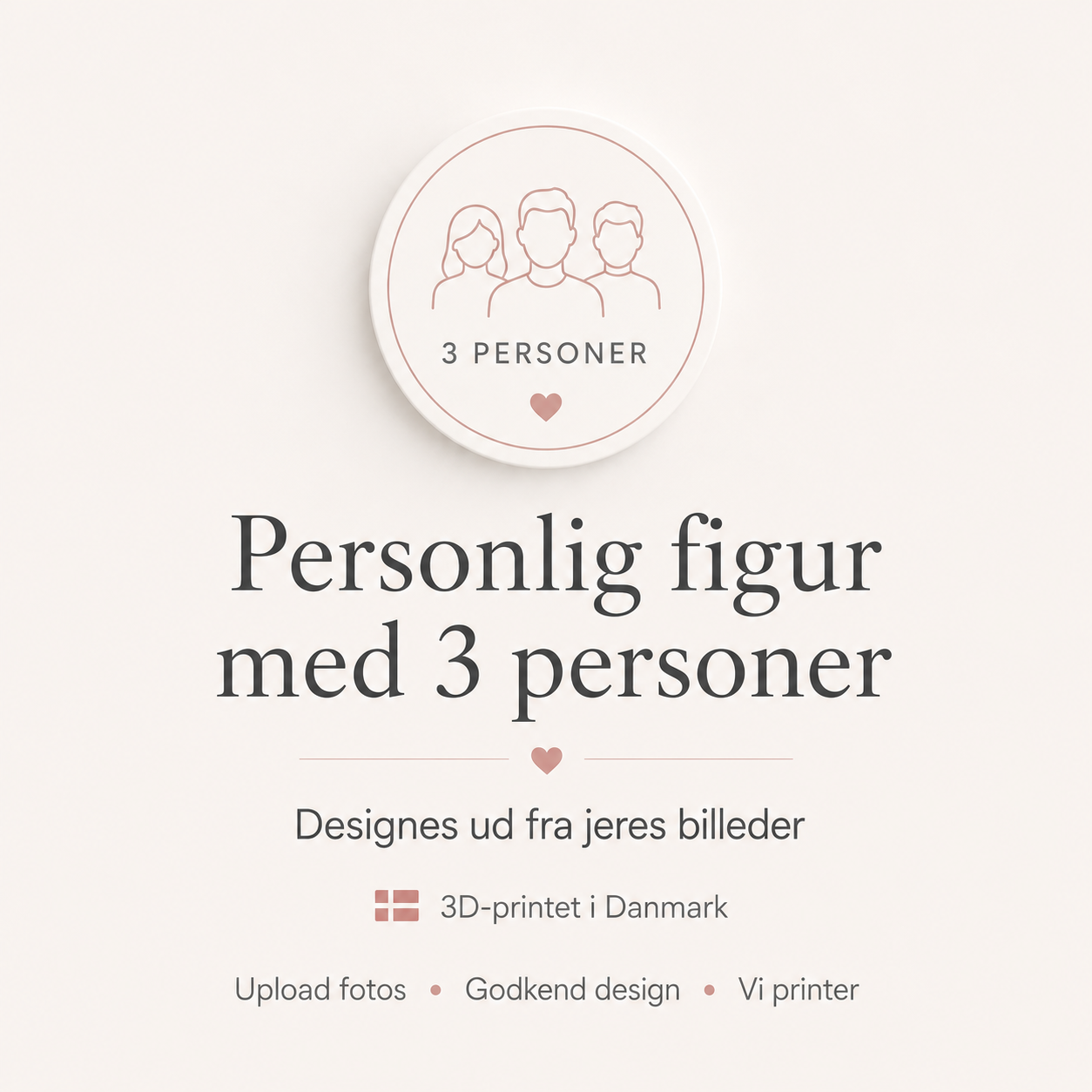 Personlig figur med 3 personer